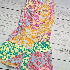 Women’s DEREK LAM Crosby Satina Tiered Sleeveless Shirtdress Size 4